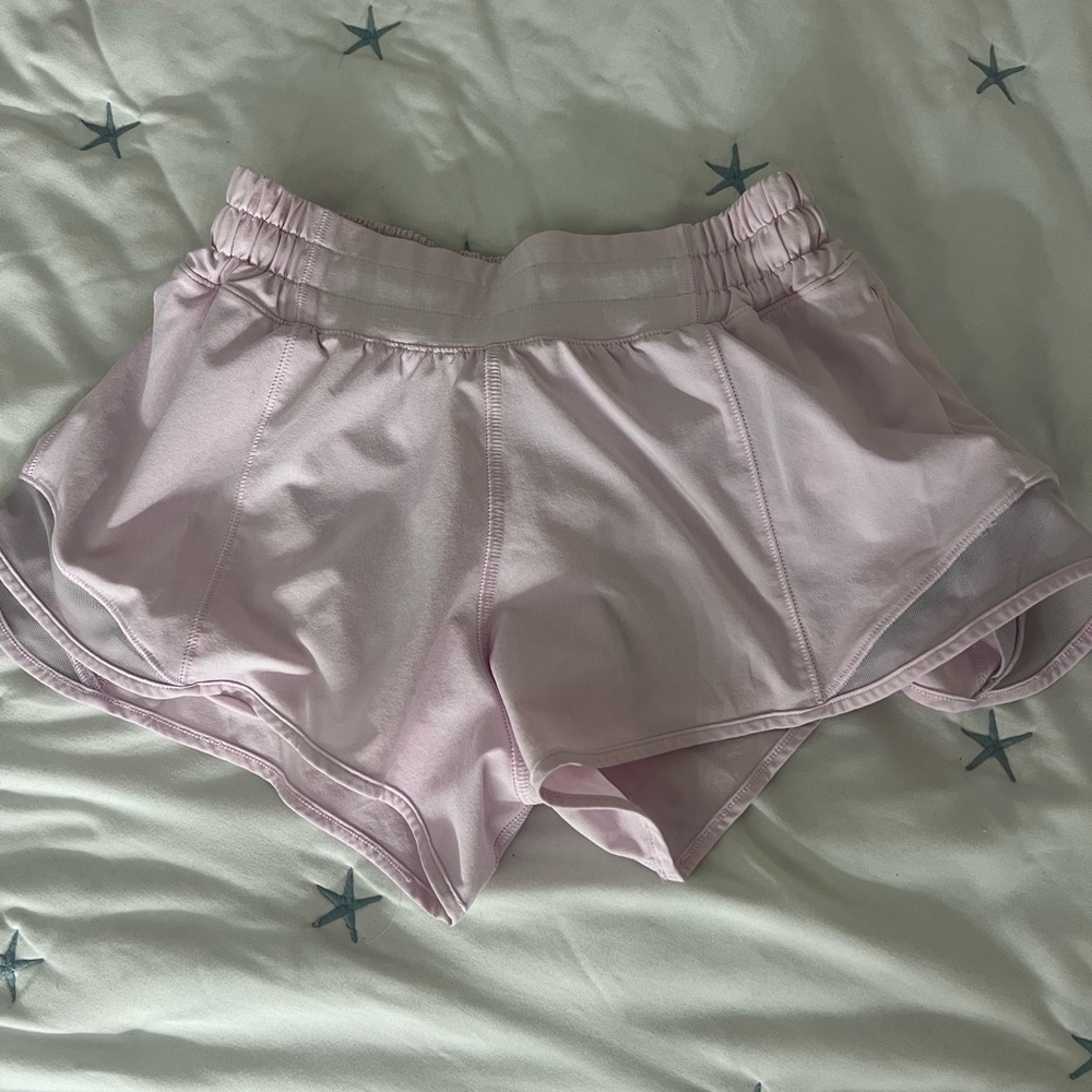 Lululemon Athletica Light Pink Athletic Shorts